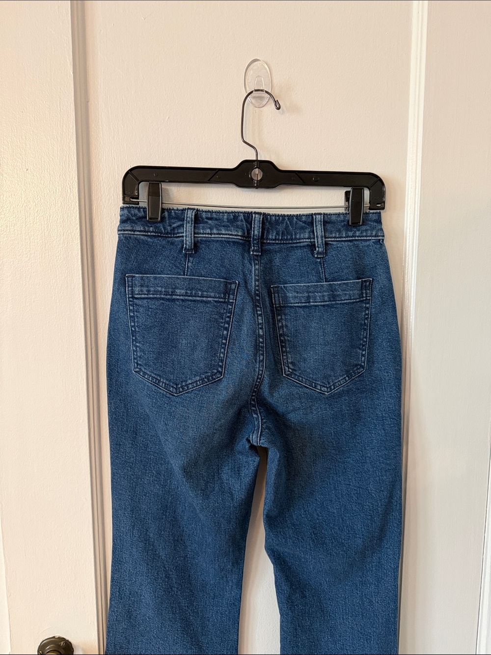 GAP Dark Blue High-Rise Flare Jeans - Picture 9 of 11